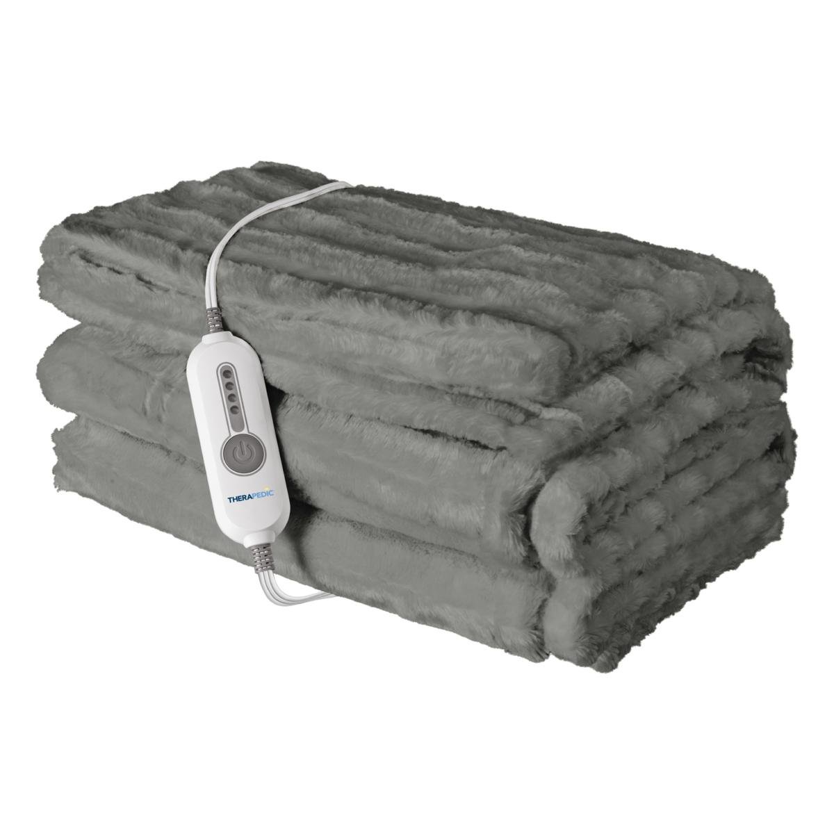 Therahaus Luxe Heated Throw Blanket available at HSN